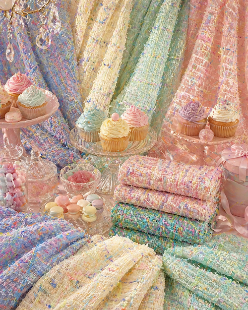 輸入ツイード生地